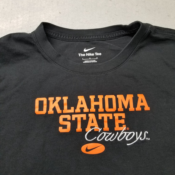 Oklahoma State Cowboys Nike OSU T-Shirt Womens Size L Black Long Sleeve - Picture 2 of 8